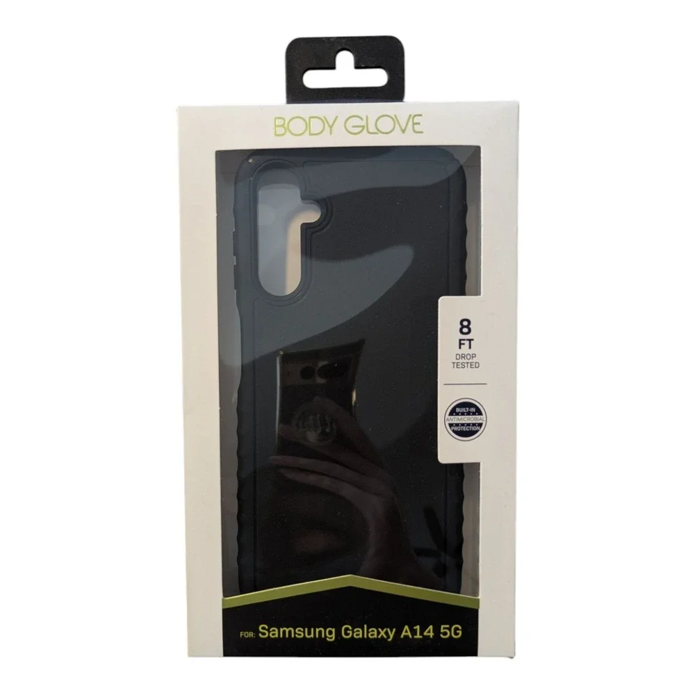 D1. Body Glove Contour Grip Case for Samsung Galaxy A14 5G - In Black